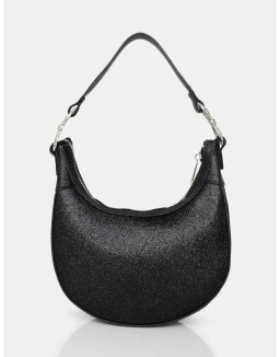 The Bam Bam Black Glitter Bag