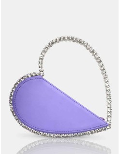 The Zee Lilac Diamante Love Heart Grab Bag