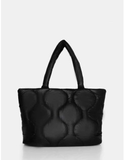 The Rudy Black Nylon Tote Bag