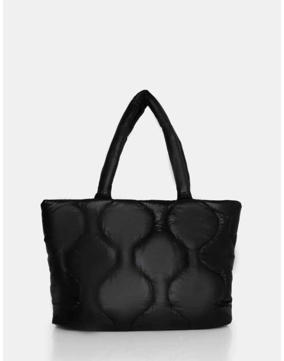 The Rudy Black Nylon Tote Bag