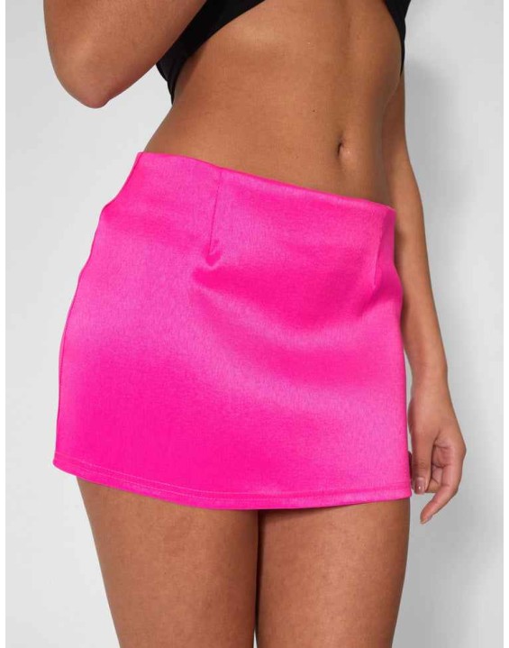 Tailored Micro Mini Skirt Pink