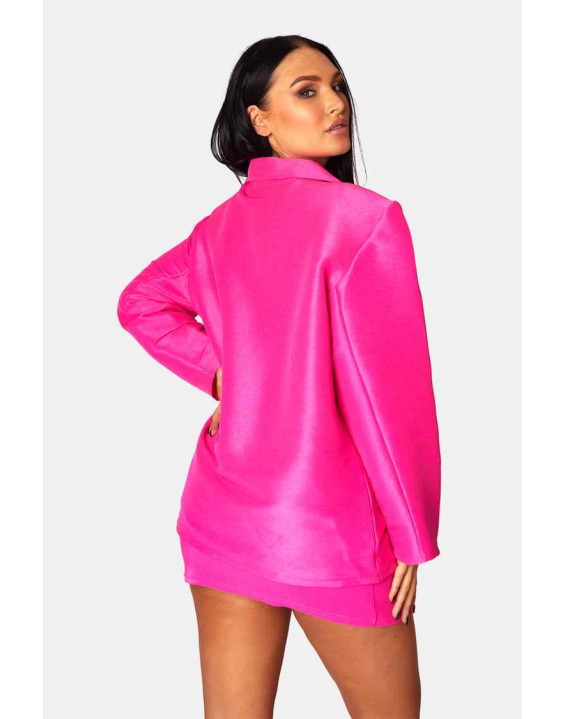 Tailored Micro Mini Skirt Pink