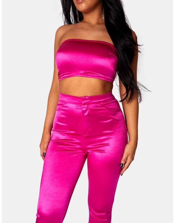 DISCO SKINNY LEG TROUSERS PINK