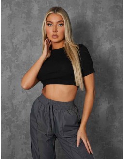 FITTED T-SHIRT BLACK
