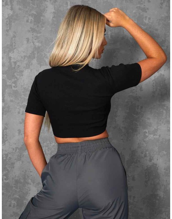 FITTED T-SHIRT BLACK
