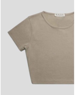 FITTED T-SHIRT STONE