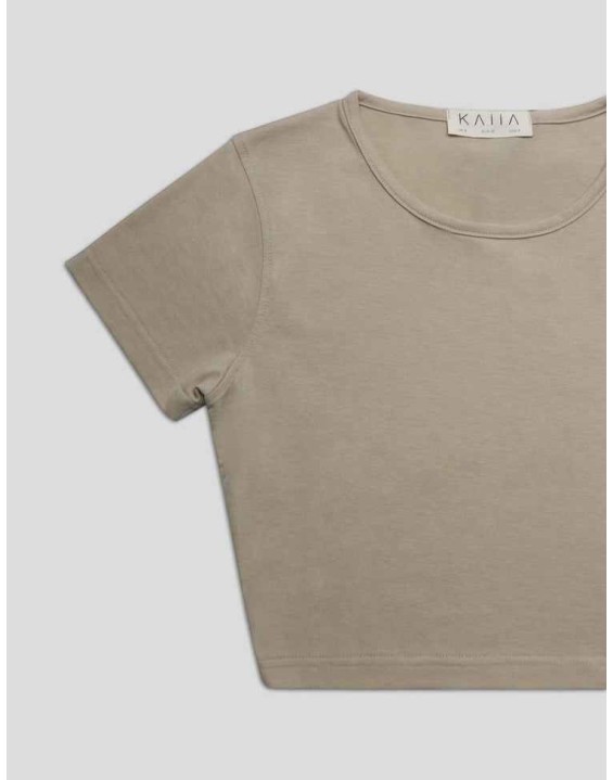 FITTED T-SHIRT STONE