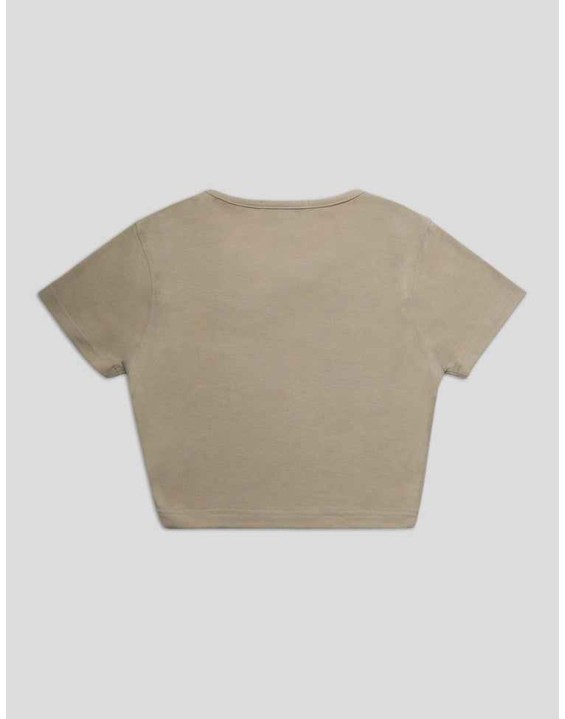 FITTED T-SHIRT STONE