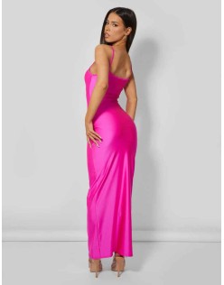 Second Skin Cami Maxi Dress Hot Pink