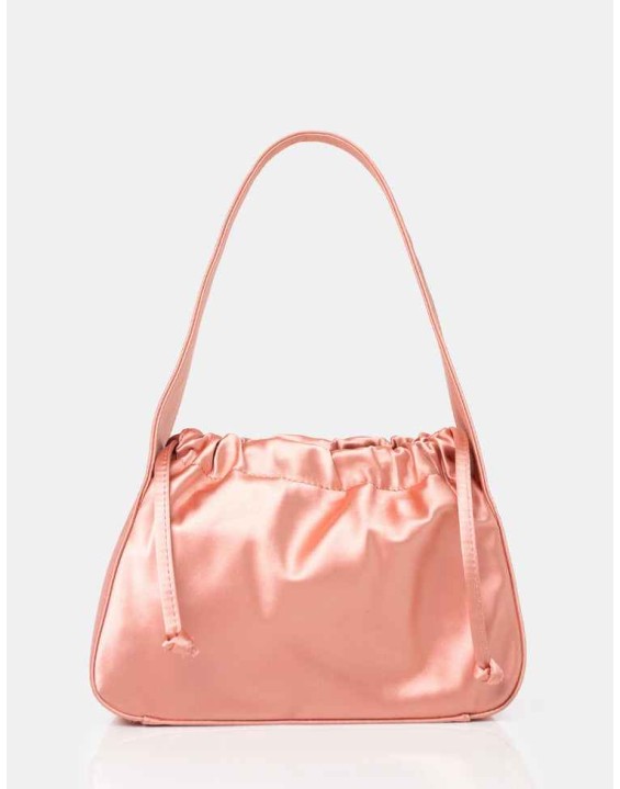 The Ella Peach Satin Grab Bag