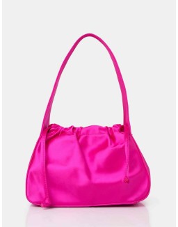 The Ella Hot Pink Satin Grab Bag