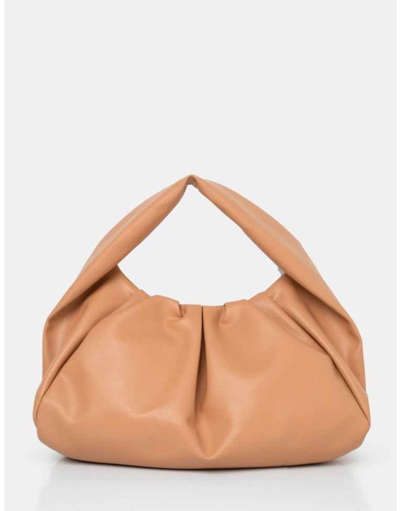 The Jace Slouched Tan Oversized Shoulder Bag