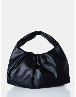 The Jace Slouched Black Oversized Shoulder Bag