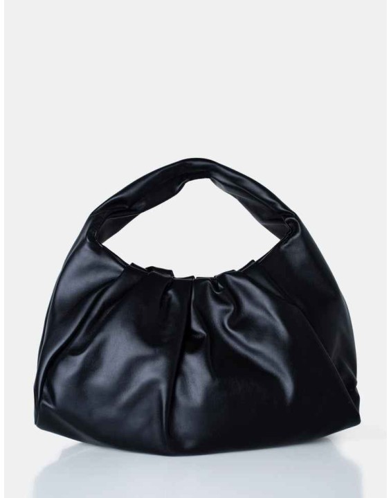 The Jace Slouched Black Oversized Shoulder Bag