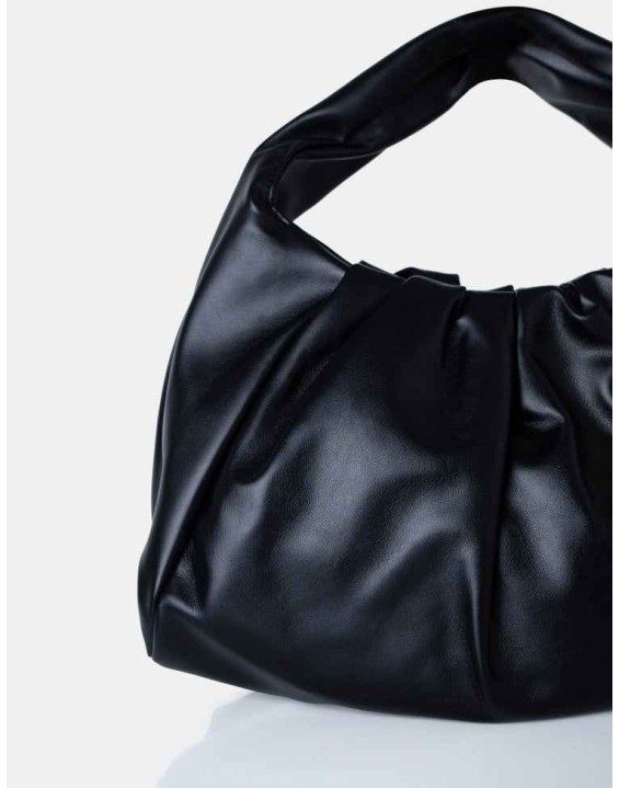 The Jace Slouched Black Oversized Shoulder Bag