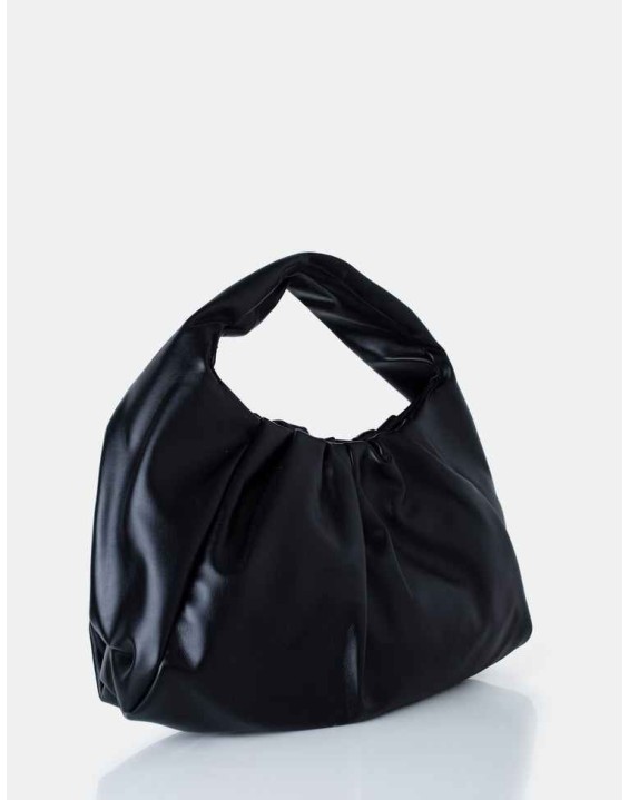 The Jace Slouched Black Oversized Shoulder Bag