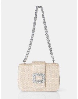 The Darcy Natural Raffia Shoulder Bag