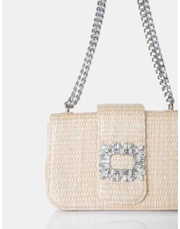 The Darcy Natural Raffia Shoulder Bag